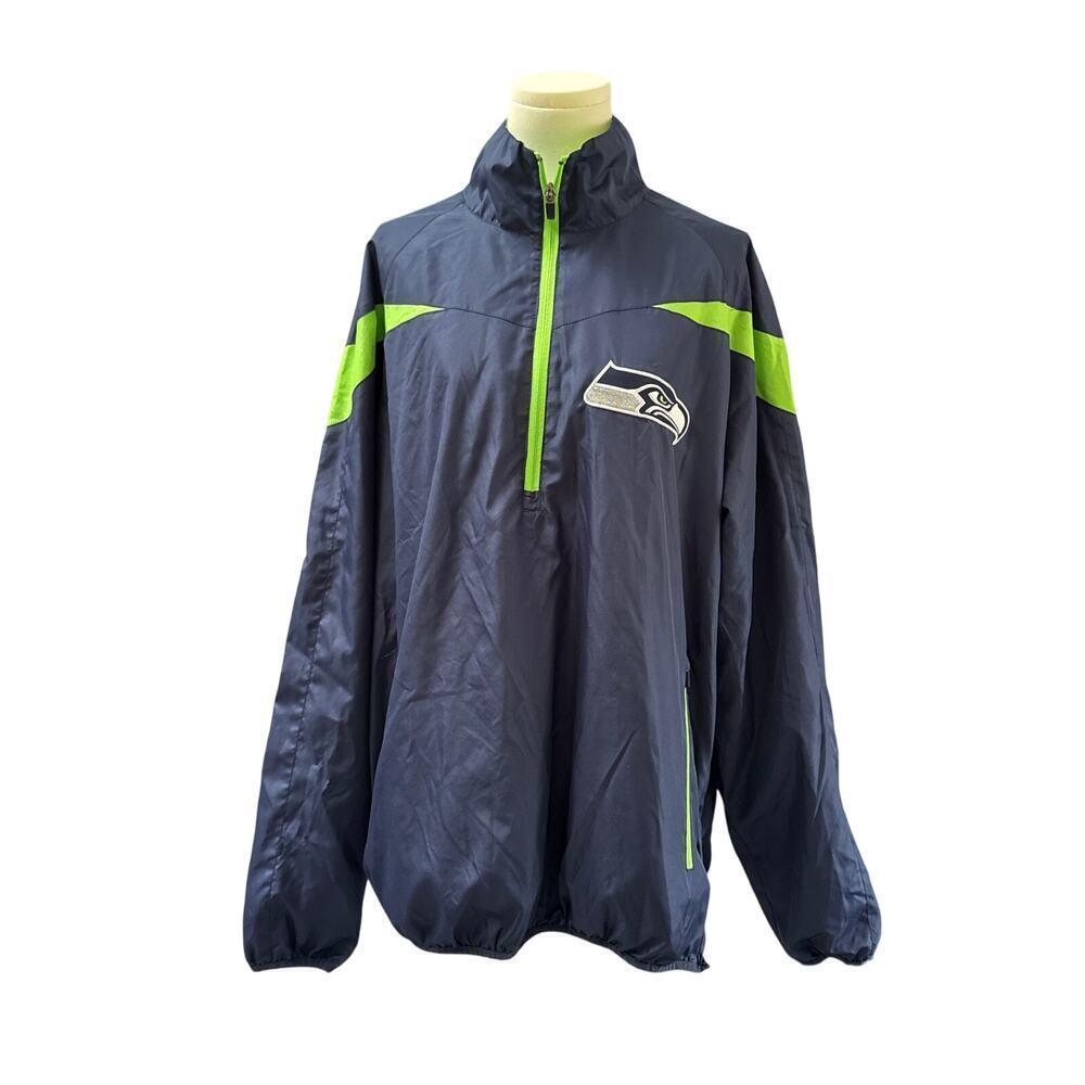 Women’s NFL Navy Blue Seahawks Windbreaker Sz XL